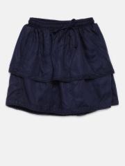 Gini and Jony Girls Navy Blue Tiered Skirt