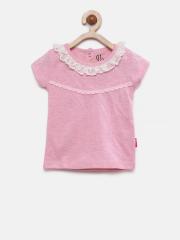 GINI And JONY Girls Pink Casual Top