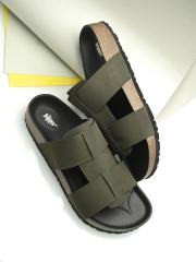 The Roadster Lifestyle Co. Men Olive Green Casual Sandals