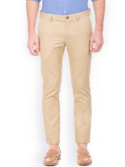 Arrow Sport Men Khaki Urban Slim Fit Solid Regular Trousers