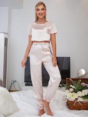 LULU & SKY Night Wear Top & Pyjama Set