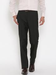 Arrow Men Black Smart Fit Formal Trousers