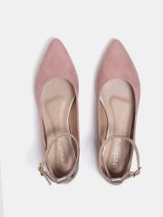 DressBerry Women Mauve Colourblocked Synthetic Ballerinas