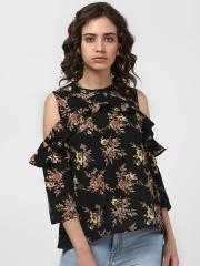 Harpa Women Black Printed Top