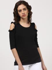 Harpa Women Black Solid Top