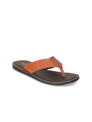 Red Tape Men Tan Leather Comfort Sandals