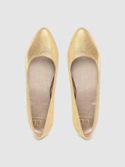 Carlton London Women Gold-Toned Solid Ballerinas