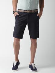 Celio Men Navy Blue Solid Shorts