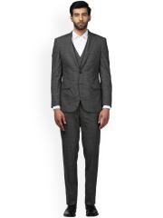 Raymond Men Grey Solid Formal Suit