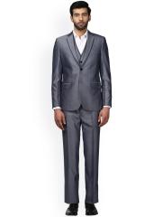 Raymond Men Grey Solid Formal Suit