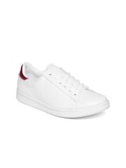 Lee Cooper Women White Lace-up Sneakers