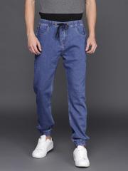 WROGN Men Blue Slim Fit Mid-Rise Clean Look Stretchable Jeans