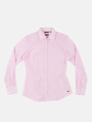 Park Avenue Women Pink Solid Casual Shirt