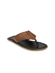 Guava Men Tan Leather Comfort Sandals