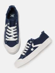 Kook N Keech Women Navy Blue Sneakers