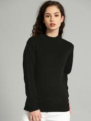 Roadster Women Black Solid Pullover