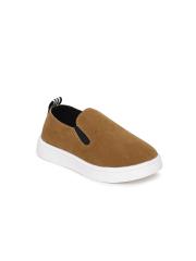 Kittens Boys Brown Slip-On Sneakers