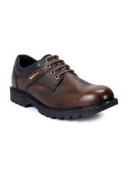 bacca bucci Men Brown Leather Flat Boots