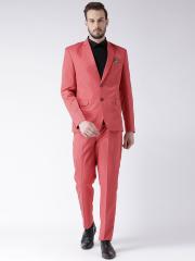 Hangup Men Red Single-Breasted Regular Fit Suit