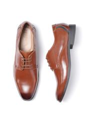 INVICTUS Men Tan Brown Semiformal Derbys