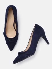 DressBerry Women Navy Blue Solid Pumps