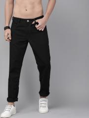 Roadster Men Black Slim Fit Mid-Rise Clean Look Jeans