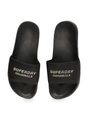 Superdry Women Black Solid Sliders