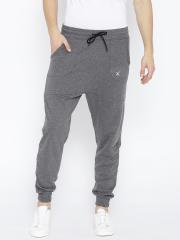 HRX by Hrithik Roshan Men Charcoal Grey Solid Joggers