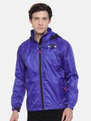 Sports52 wear Blue Hooded Rain Jacket