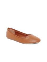 Allen Solly Women Tan Brown Solid Ballerinas