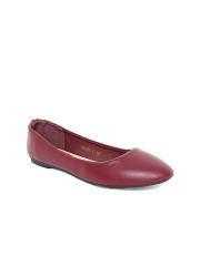 Allen Solly Women Maroon Solid Ballerinas