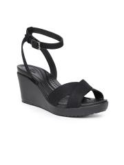 Crocs Women Black Solid Sandals