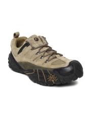 Woodland Men Khaki Nubuck Trekking Shoes