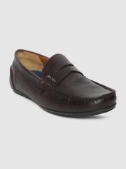 Ruosh Men Brown Solid Loafers