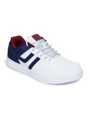 361 Degree Men White & Navy Skateboarding Shoes