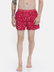 Calvin Klein Underwear Men Red & White Printed Boxers NU9203UU1