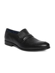 Ruosh Dress Men Black Leather Semiformal Shoes