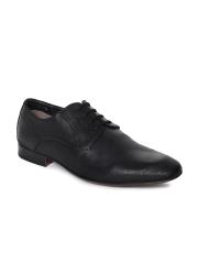 Ruosh Men Black Leather Formal Derbys