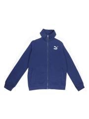 Puma Boys Blue Solid Sporty Jacket