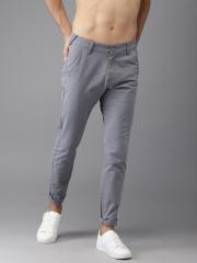 Moda Rapido Men Grey Slim Fit Solid Chinos