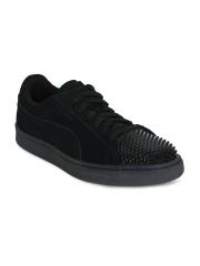 Puma Women Black Suede Jelly Sneakers