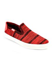 Lee Cooper Men Red Slip-On Sneakers