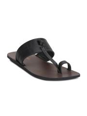 Get Glamr Men Black Comfort Sandals