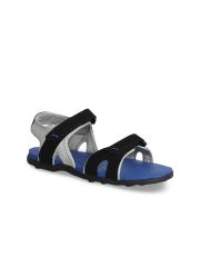 Puma Men Black & Grey Comfort Sandals