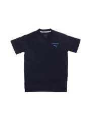 Puma Boys Navy Blue Printed Round Neck T-shirt