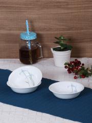 Corelle White Printed Glass Set