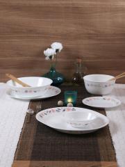 Corelle White Printed Glass Set