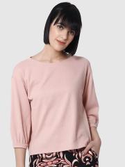 Vero Moda Women Pink Solid Top