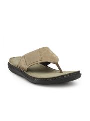 Woodland Pro Planet Men Khaki Leather Comfort Sandals