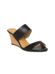 Inc 5 Women Black Solid Wedges